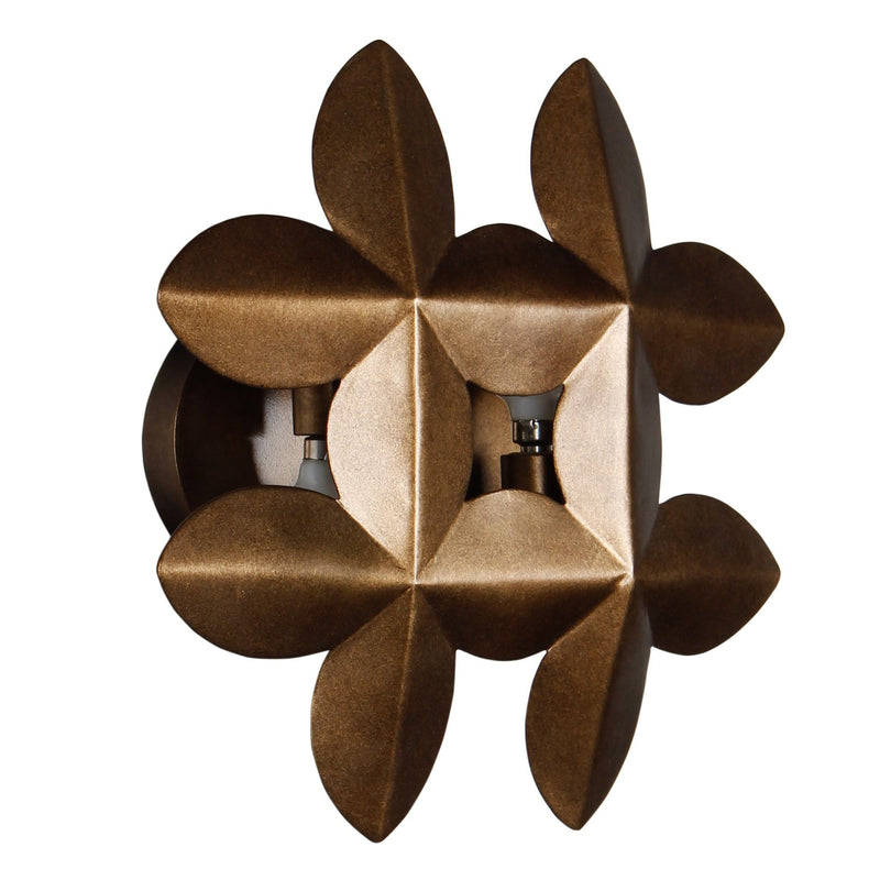 Vittoria 2-Light Wall Sconce in Pearlized Antique Brass