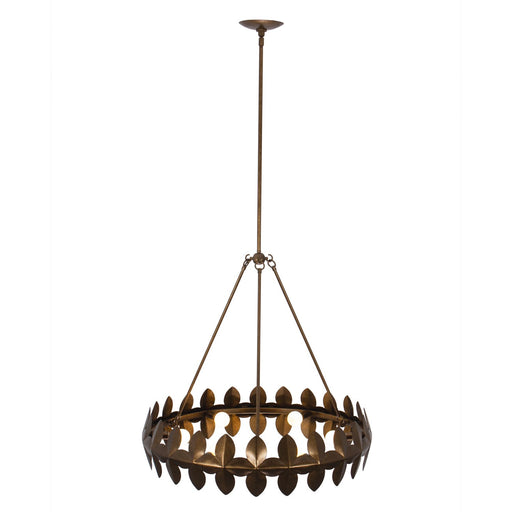 Vittoria 6-Light Chandelier in Pearlized Antique Brass
