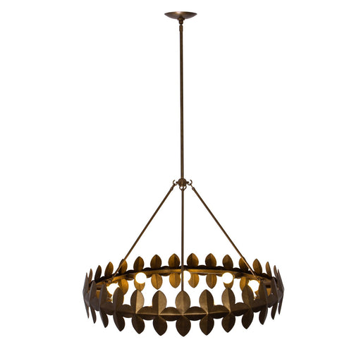 Vittoria 9-Light Chandelier in Pearlized Antique Brass