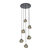 Pallina 6-Light Pendant in Satin Black Nickel