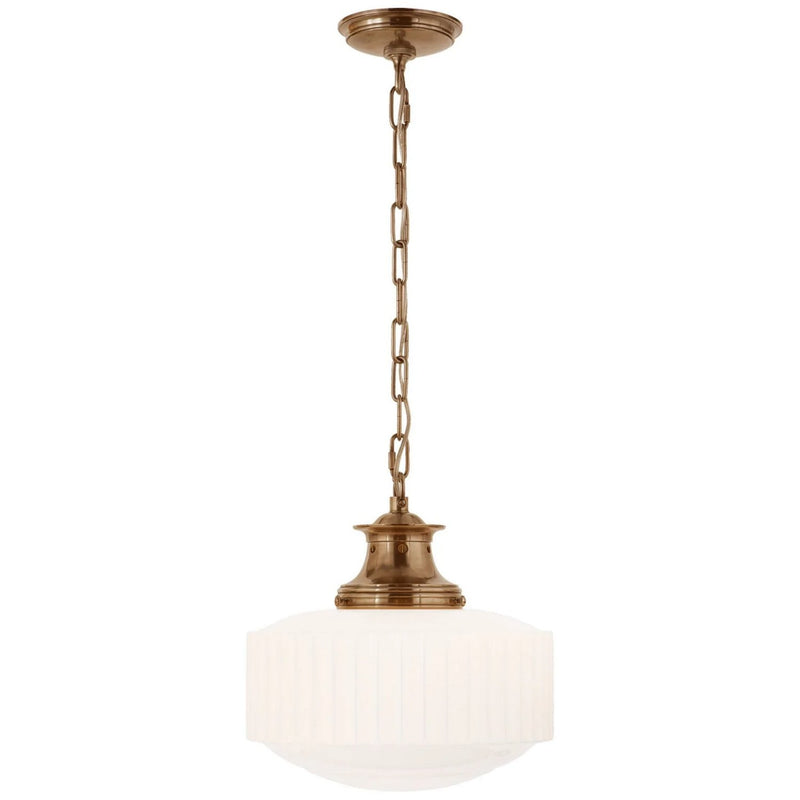 Milton Road Pendant in Hand-Rubbed Antique Brass