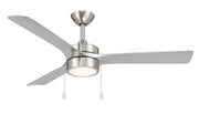 Axion I 52" Ceiling Fan with Light in Brushed Nickel