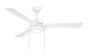 Axion I 52" Ceiling Fan with Light in Matte White