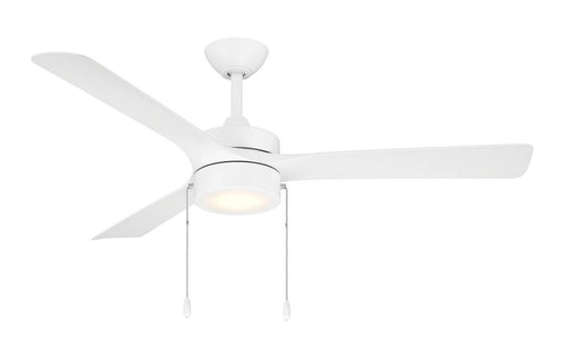 Axion I 52" Ceiling Fan with Light in Matte White