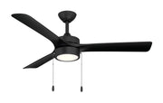 Axion I 52" Ceiling Fan with Light in Matte Black