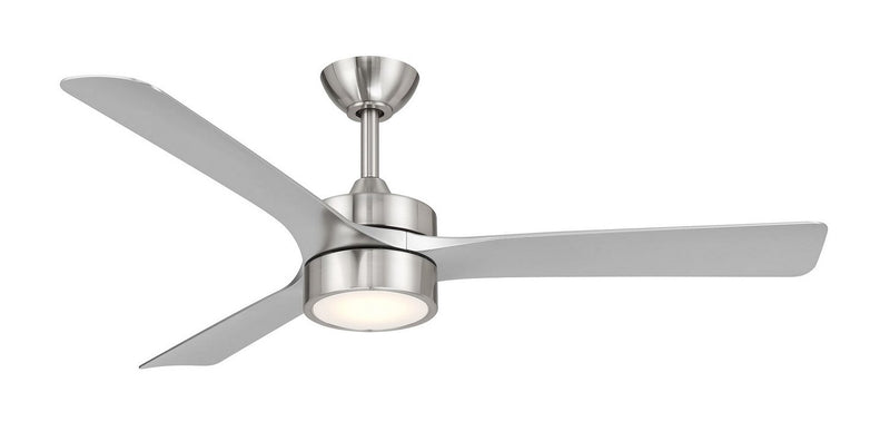 Axion II 52" Ceiling Fan with Light in Brushed Nickel