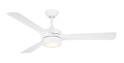 Axion II 52" Ceiling Fan with Light in Matte White