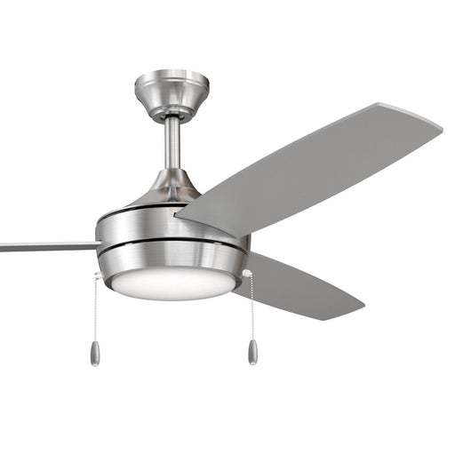 Nolyn 52" Ceiling Fan with Light in Brushed Nickel