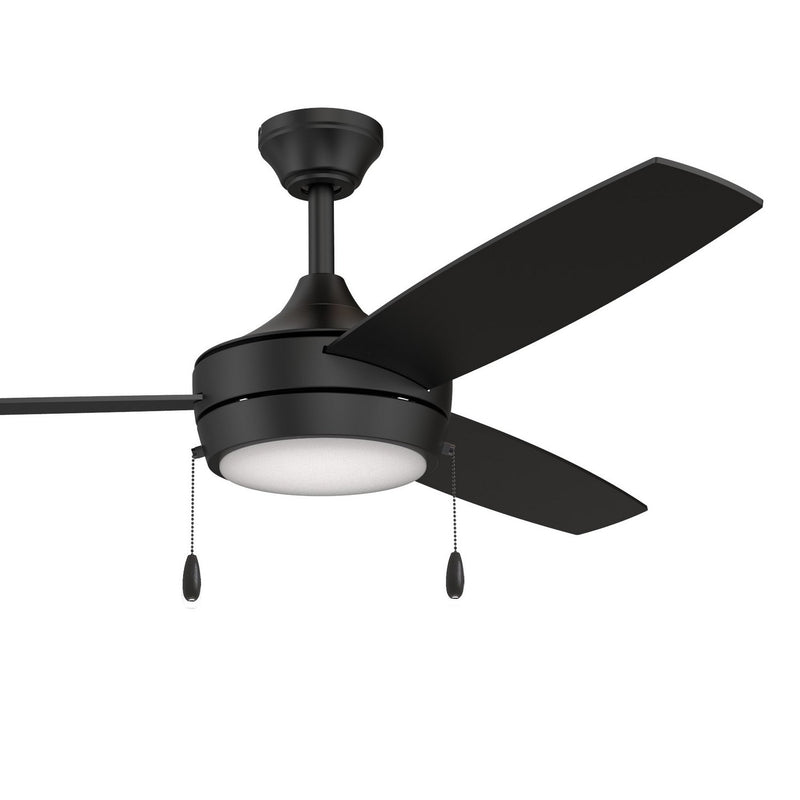 Nolyn 52" Ceiling Fan with Light in Matte Black