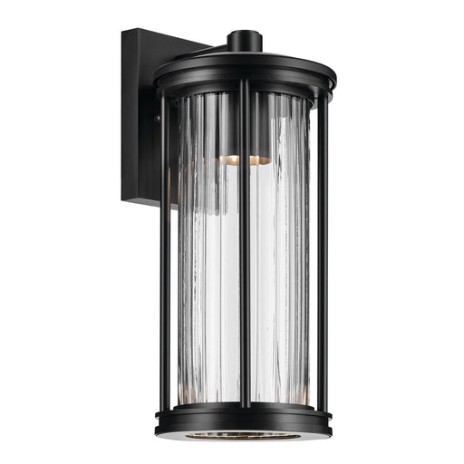 Barras Medium Outdoor Wall Lantern in Black