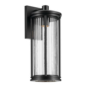 Barras Large Outdoor Wall Lantern in Black