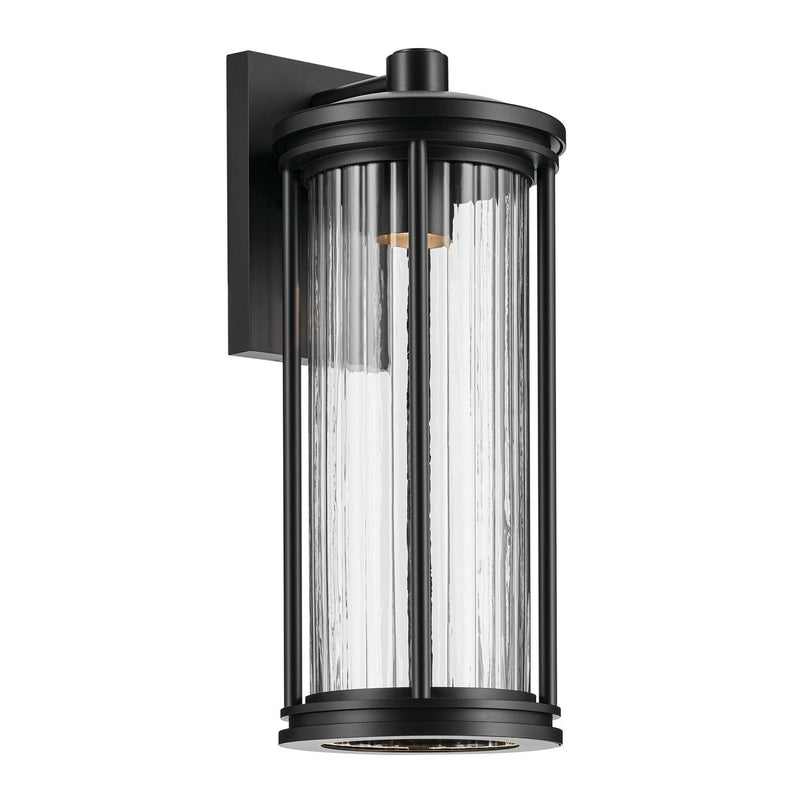 Barras Large Outdoor Wall Lantern in Black