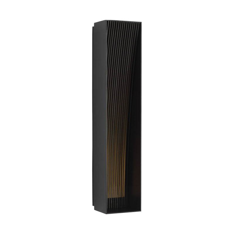 Strum 21-Inch Outdoor Wall Sconce in Outdoor Black