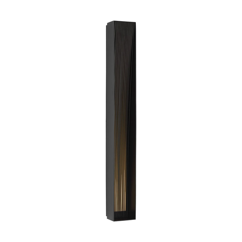 Strum 36-Inch Outdoor Wall Sconce in Outdoor Black
