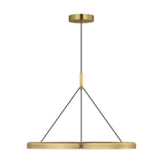 Cloak 30 Pendant in Hand-Rubbed Antique Brass