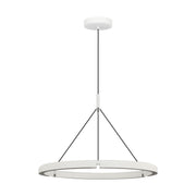 Cloak 30 Pendant in Matte White