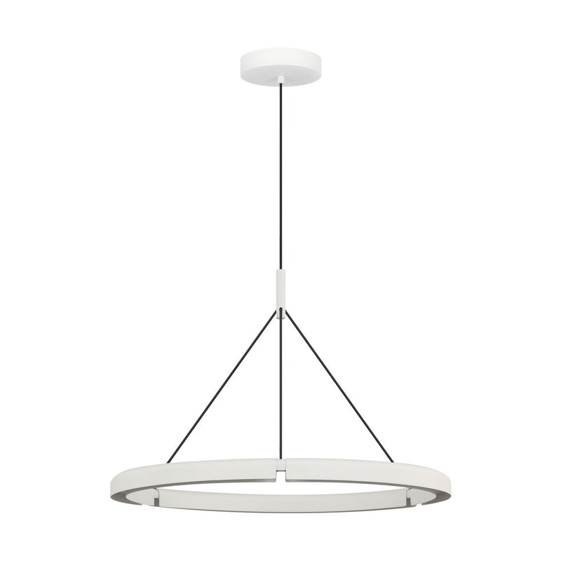 Cloak 30 Pendant in Matte White