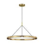 Cloak 36 Pendant in Hand-Rubbed Antique Brass