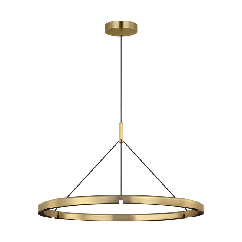 Cloak 36 Pendant in Hand-Rubbed Antique Brass