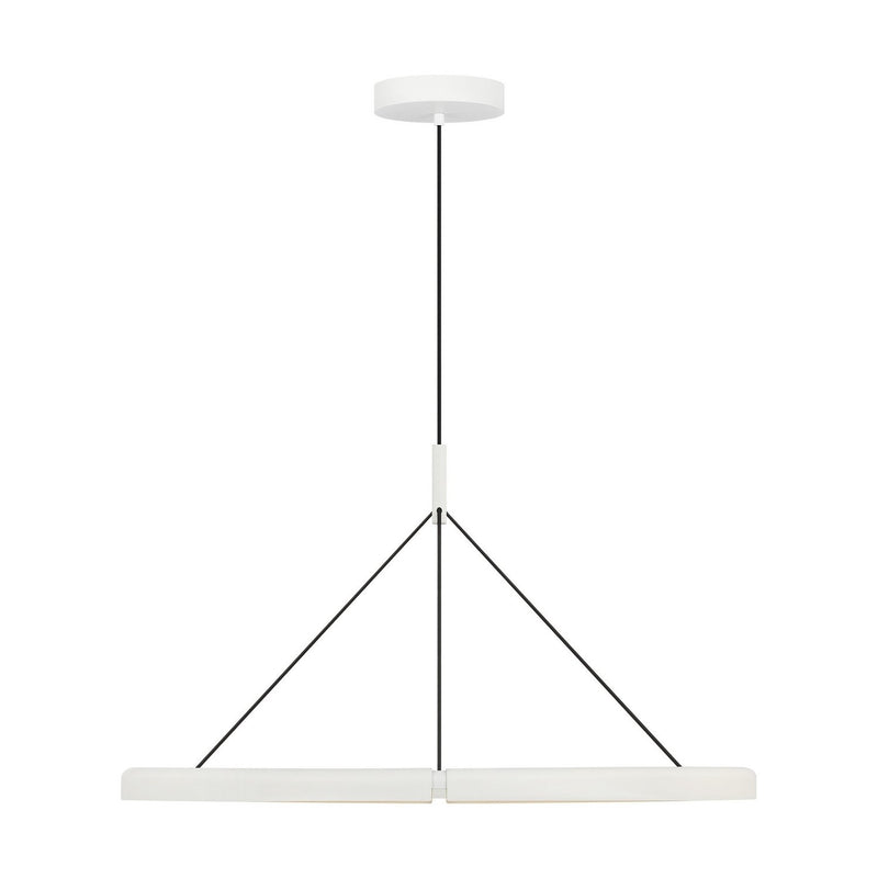 Cloak 36 Pendant in Matte White