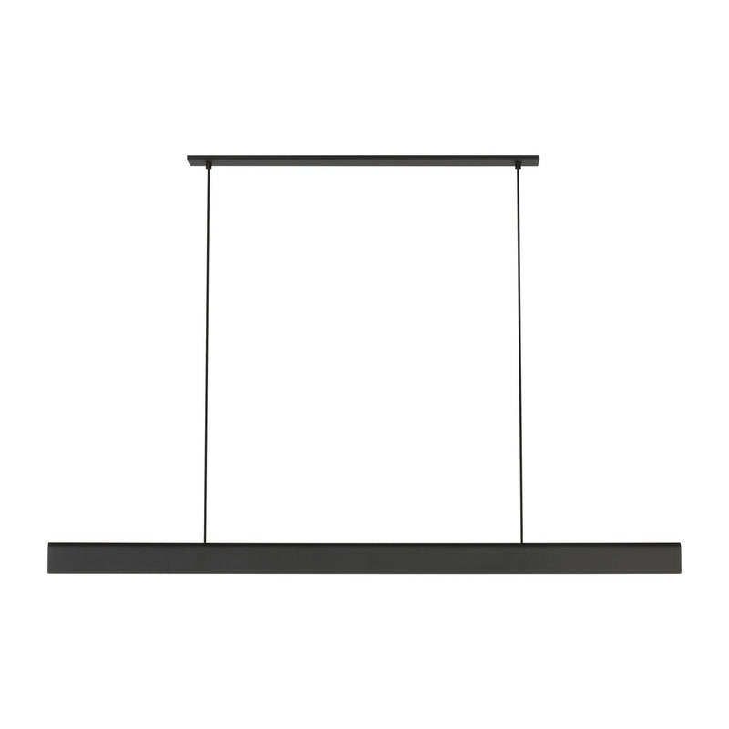 Cloak 60 Linear Pendant in Nightshade Black