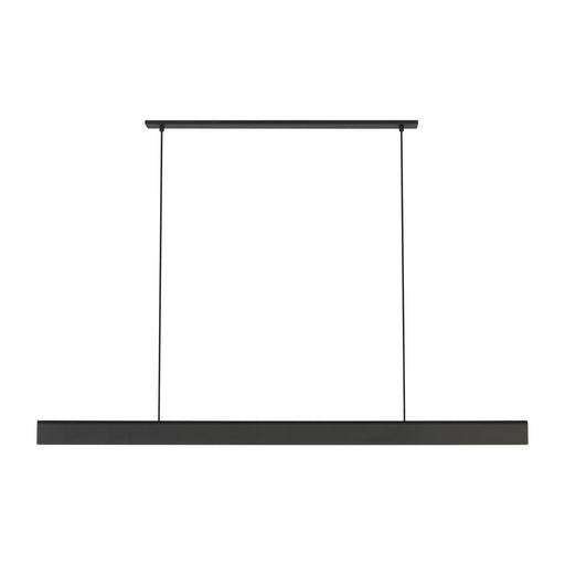 Cloak 60 Linear Pendant in Nightshade Black
