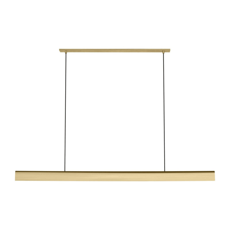 Cloak 60 Linear Pendant in Hand-Rubbed Antique Brass