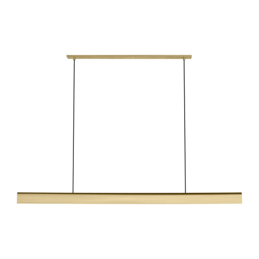 Cloak 60 Linear Pendant in Hand-Rubbed Antique Brass