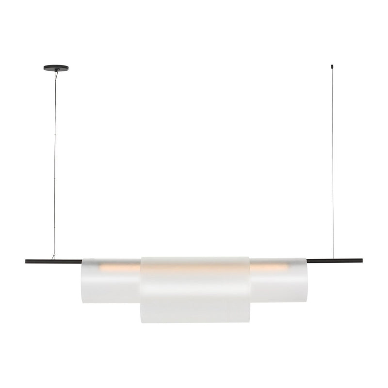 Trace 60 Double Linear Pendant in Nightshade Black