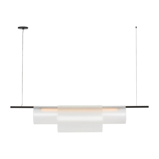 Trace 60 Double Linear Pendant in Nightshade Black