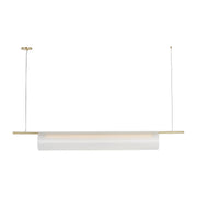 Trace 72 Single Linear Pendant in Hand-Rubbed Antique Brass