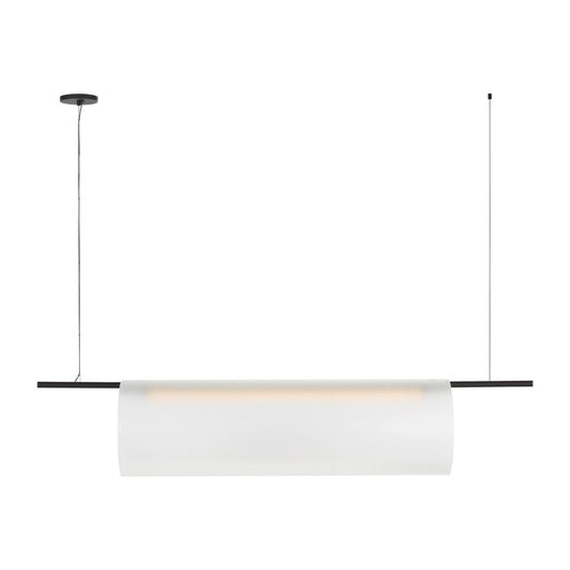 Trace 60 Single Linear Pendant in Nightshade Black