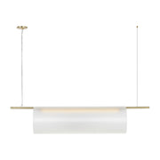 Trace 60 Single Linear Pendant in Hand-Rubbed Antique Brass