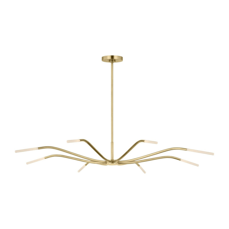 Lajos 50 8-Light Chandelier in Hand-Rubbed Antique Brass