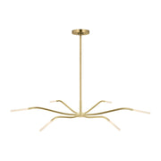 Lajos 39 6-Light Chandelier in Hand-Rubbed Antique Brass