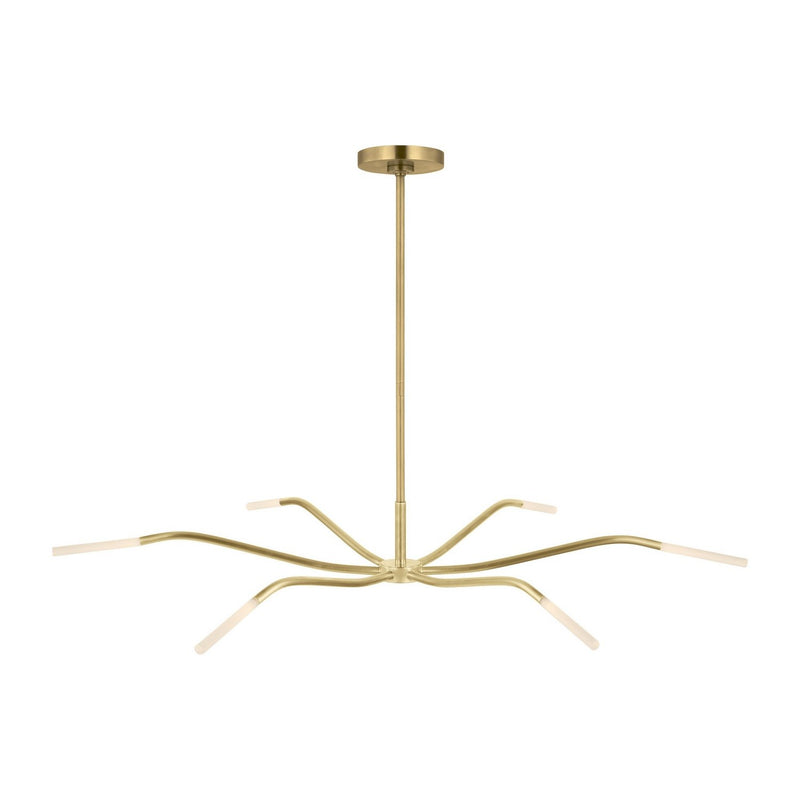 Lajos 39 6-Light Chandelier in Hand-Rubbed Antique Brass
