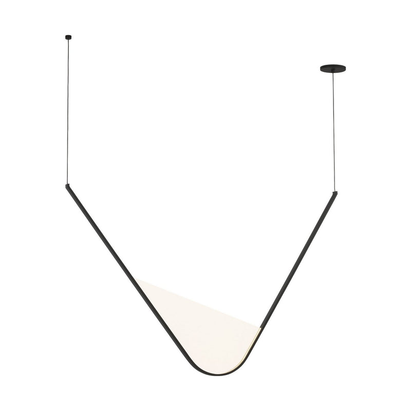 Mizu 48" Linear Pendant in Nightshade Black
