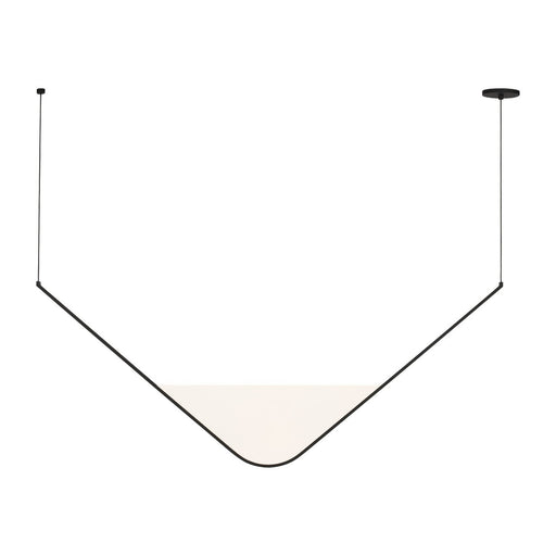 Mizu 56" Linear Pendant in Nightshade Black