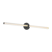 Reiya Round 36 Bath Vanity Light in Nightshade Black