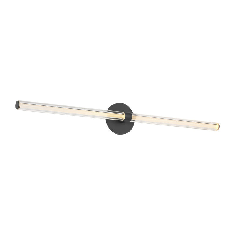 Reiya Round 36 Bath Vanity Light in Nightshade Black