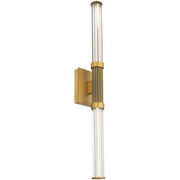 Ribeye 2-Light Bath Vanity Light in Aged Brass