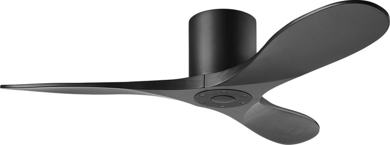Maverick 44" Hugger Ceiling Fan in Midnight Black with Midnight Black Blades