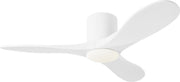 Maverick 44" LED Hugger Ceiling Fan in Matte White