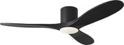 Maverick 52" LED Hugger Ceiling Fan in Matte Black with Midnight Black Blades