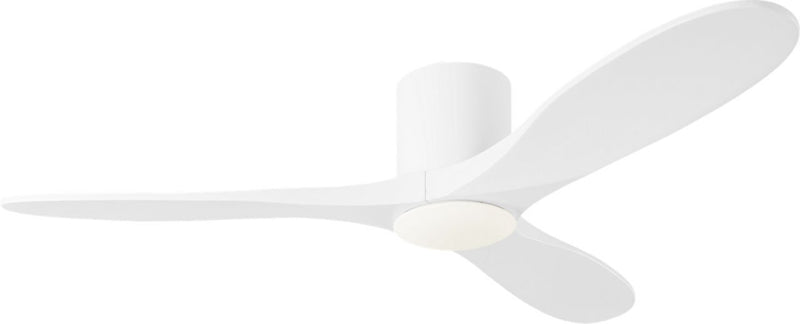 Maverick 52" LED Hugger Ceiling Fan in Matte White
