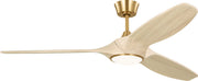 Selen 60" LED Ceiling Fan in Burnished Brass