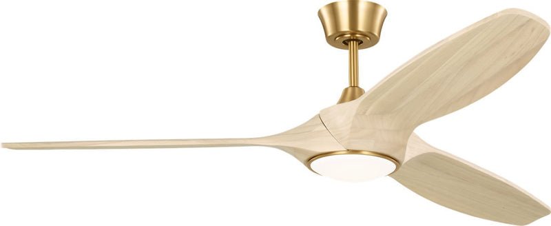 Selen 60" LED Ceiling Fan in Burnished Brass