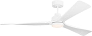 Trillium 60" LED Ceiling Fan in Matte White