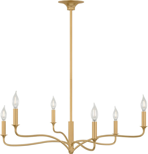 Chatsworth 6-Light 32" Chandelier in Gild