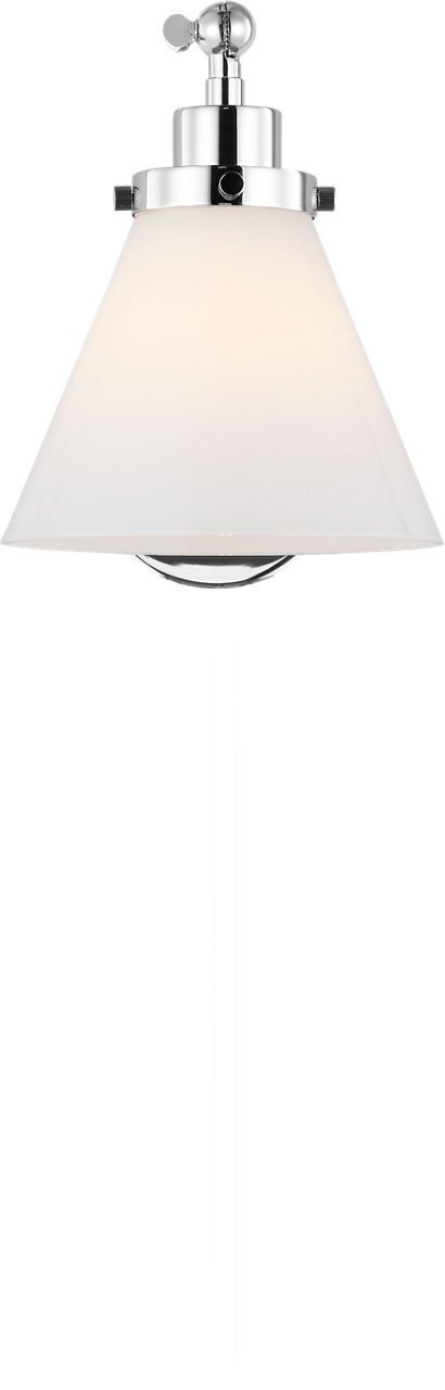 Wellfleet One-Arm Cone Wall Sconce in Polished Nickel